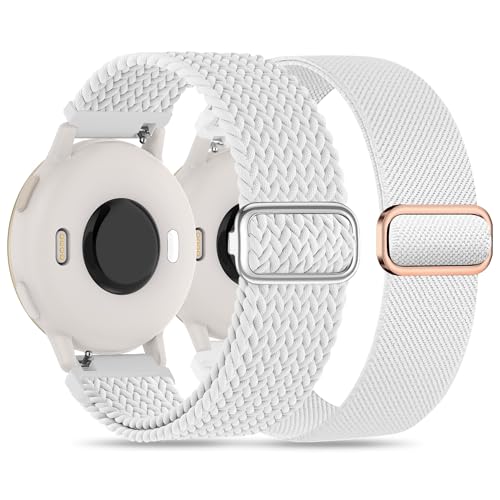�i�C�����o���h 2�{�p�b�N Garmin Vivoactive 6/5/3/Forerunner 570 42mm/165/55/645/245 �~���[�W�b�N�E�H�b�`�o���h 20mm �\�t�g�L�k���i�C�����o���h Garmin Venu/Venu Sq/Ve