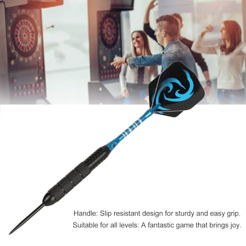 Steel Tip Darts Set, Anti Slip Handle, Tough Tip Material, Easy Assembly, Great Game - Image 3