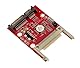 KALEA-INFORMATIQUE Compact Flash Converter Adapter CF zu SATA, unterstützt CFI und CFII.
