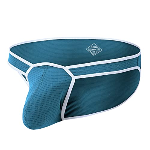 ZONBAILON Men's Underwear Stretch Pouch Sexy Low Rise Briefs with Bulge Enhancing