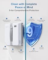 ECOVACS WINBOT Mini Fensterputzroboter, kompaktes Design, Doppel-Düsen mit Ultraschall-Zerstäubung, 9-Stufen-Schutzsystem, intelligente Pfadplanung, 4 Reinigungsmodi, Anti-Rutsch-System, Grau – Ansicht 3