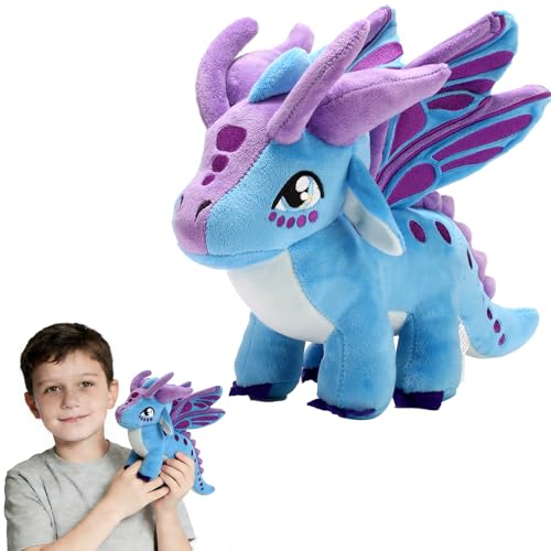 Mejglrc Wings Dragon Plush - Wings Dragon Plush Pillow Toy - Kawaii Pterosaur Plushie - Soft Flying Dragon Hugging Pillow for Kids Boys Girls...