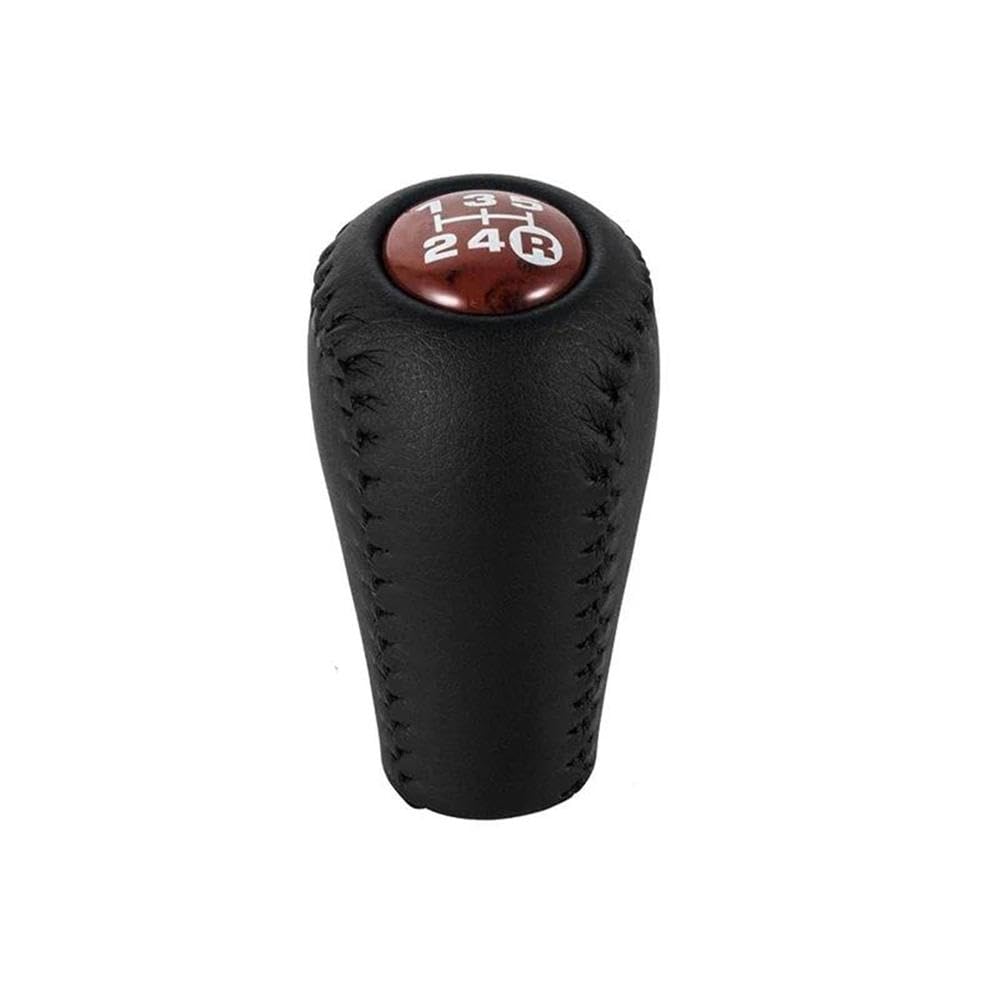 POANBCGY Shift Ball Joint Gear Shift Knob 5 Speed Manual Transmission Leather for Toyota Prado LC120 for Land Cruiser Prado 2003-2009(Brown-2)
