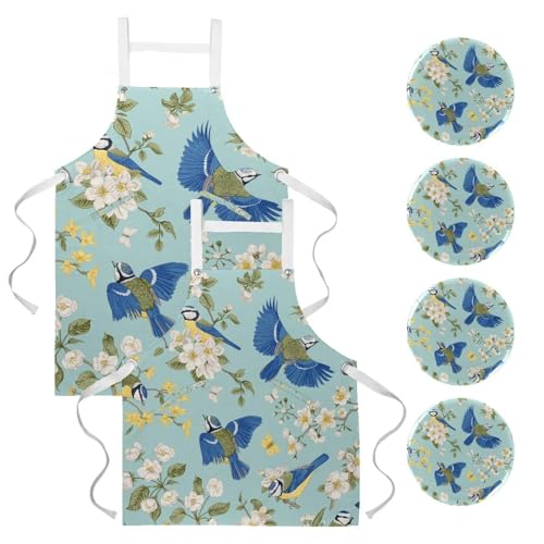 Tablier de cuisine lot de 2 avec broches pour cuisine et nettoyage