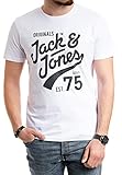 Jack and Jones - Camiseta de manga corta para hombre Blanco 018. M