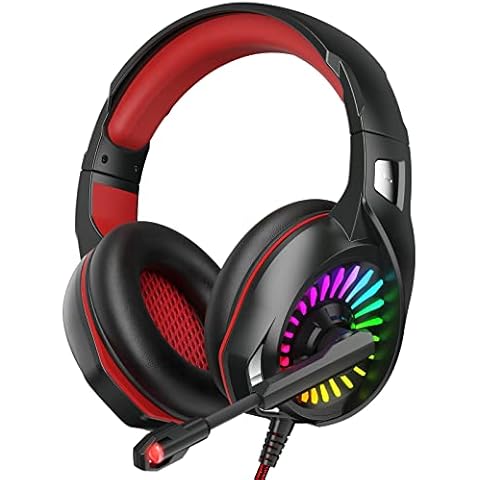 Auriculares Gaming Profesional con Micrófono Incorporado y LED RGB Cover