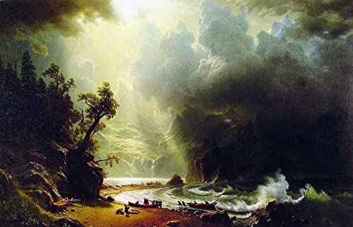 Peinture sur Toile Puget Sound Décoration de la Chambre à Coucher 60x90