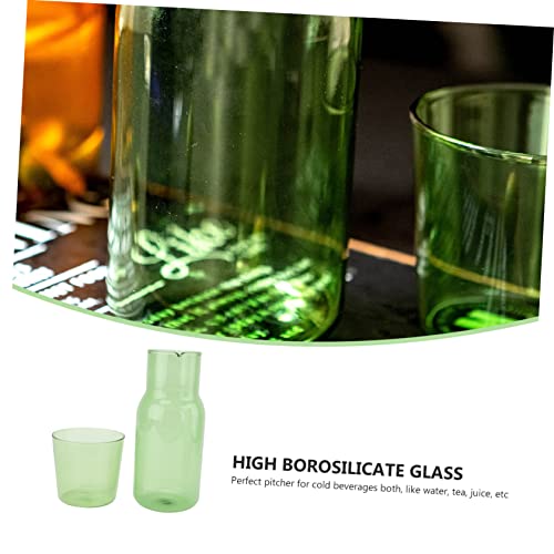 Set verde con taza y botella de vidrio 500 ml miniatura 5