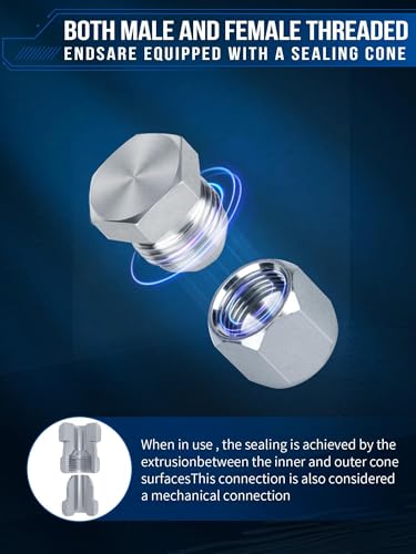 160 PC JIC and ORFS Master Industrial Hydraulic Cap and Plug Hose Tube and Pipe Fitting Kit Cap and Plug Kit Precision Threading in ORFS and 37° Dash Sizes 4 6 8 10 12 16