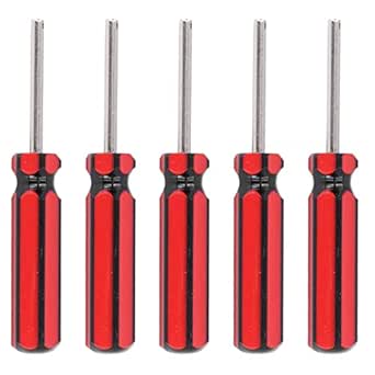 Lot De 5 Outils De Retrait De Noyau De Valve De Voiture, Outil De Réparation De Pneu En Acier Pour Voiture, Moto, Camion, Vélo