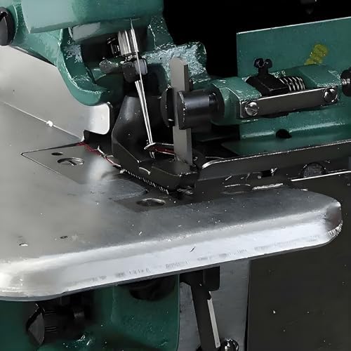Heavy Duty Serger Sewing Machine - Handheld Coverstitch Overlock Machine for Leather & Fabrics, Durable Metal Frame, Perfect for Professional & Home Use (Green)
