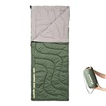 ​BISINNA 680g Ultralight Envelope Sleeping Bag - 2 Season Compact Design for Camping, Hiking & Summer Adventures (190x75cm)