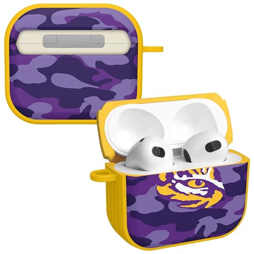 AFFINITY BANDS LSU Tigers Camo HDX Case Cover Compatible with Apple AirPods Generation 3