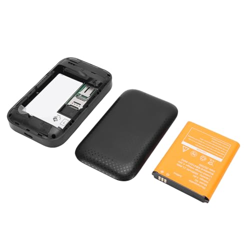 Image of RiToEasysports Mobile WiFi, 4G Mobile 300Mbps Portable WiFi Hotspot Router with Dual SIM Slots and 3000mAh Battery for Smartphones Tablets Laptops (Black)