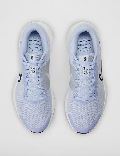 Nike Nike Women's Run Defy Road Running Shoes, Ghost/Midnight Navy-Summit White, 9