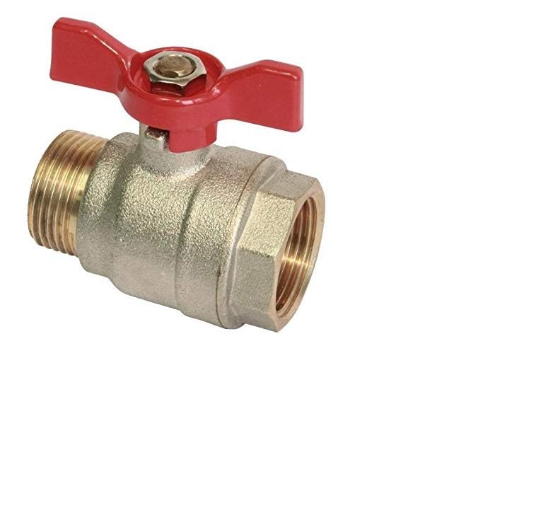 SOMATHERM FOR YOU - Vanne à sphère - Mâle/Femelle 15/21 - Manette papillon - Débit d'eau optimal avec le passage intégral - Etanchéité par joints...