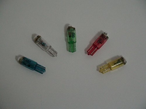 Two Brilliant Blue High Power T5, 18, 37, 73, 74, W1.2W LED Light Bulbs