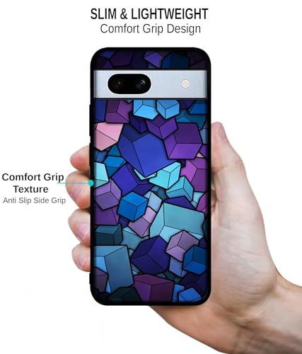 Image of Color Box Design Premium 2D Printed Metal Back Case Cover for Google Pixel 7A 5G