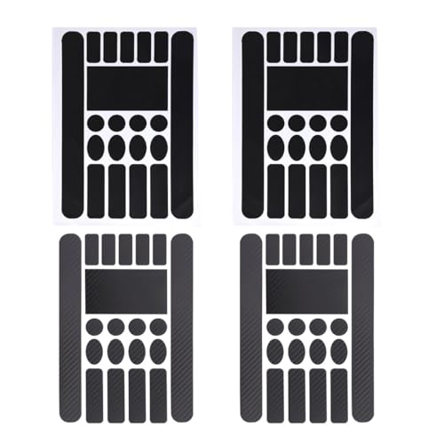 COYUN 4 Pcs Rahmenschutzfolie Fahrrad Carbon Aufkleber, Fahrrad Schutzfolie, Lackschutzfolie Fahrrad, Schutzfolie Fahrradrahmen, Fahrrad Schutz Lackschäden Rahmen Aufkleber, Für Fahrrad, Mountainbike