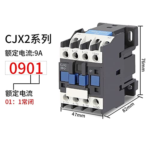 Contacteur triphasé CJX2-6511 commande 48V pour électricité industrielle - 6