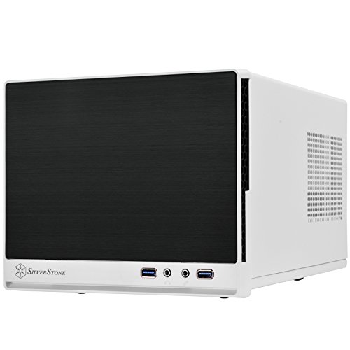 SilverStone Technology Mini-DTX Small Form Factor Computer Case SG13WB-Q Black/White