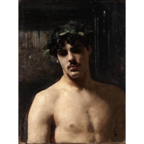 Reproduction d'art sur toile roulée LACMA 40.12.10 - Grand tableau Homme aux lauriers
