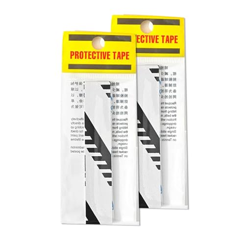Diogeynu 2 adhesivos para la cabeza de raquetas, raquetas de tenis, cinta de protección de cabeza de remo, protector de bordes de cabeza de raqueta deportiva