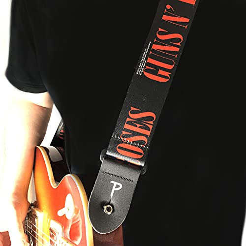 Perri PLLPCPGR Inscription Guns N Roses Sangle en polyester pour Guitare - Les Beatles, Paul McCartney, John Lennon, RIngo Starr, George Harrison Perri PLLPCPGR Inscription Guns N Roses Sangle en polyester pour Guitare – Image 5