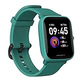 Amazfit Bip 3 mit 1,69' großem Farbdisplay, 50 Zifferblättern, 60 Sportmodi, 5 ATM wasserdicht, 14 Tage Akkulaufzeit, Fitnessuhr mit Herzfrequenz- und SpO2-Monitor für Herren Damen