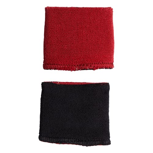Adidas Interval Reversible Wristband, Black/Team Power Red, One Size #TOP5