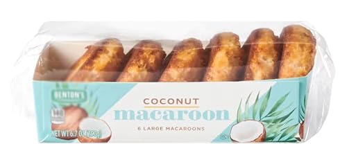 Coconut Macaroons Jumbo Large Size 6.7 oz, Kosher Gluten Free Snack Snacking Food Dessert Treat