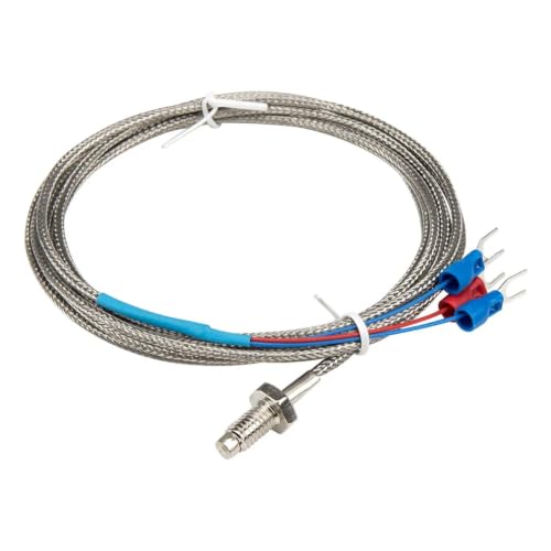 Sensor de temperatura RTD PT100 WZPT-02 con rosca M6 y cable de 2m