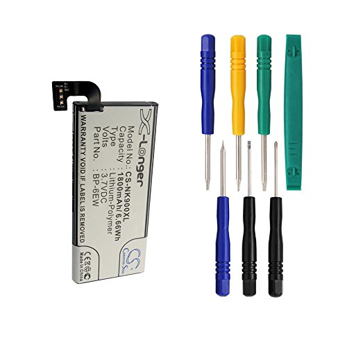 Cameron Sino 1800mAh Battery for Nokia Lumia 900, Lumia 900 4G LTE with 7/pcs Toolskits