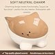 Katzennapf Keramik – 125 ml Ø13,8 cm – Spülmaschinengeeignet und stilvoll in Taupe – Flamingo Katzennapf Puzi Taupe
