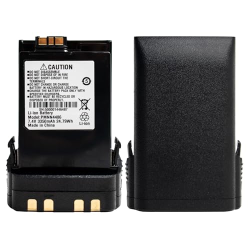 Teseko [Upgraded PMNN4486 PMNN4547A 7.4V 3200mAh Li-ion Battery Replacement for Motorola APX6000 APX6000XE APX7000 APX8000 PMNN4547 NNTN7033 NNTN7034 NNTN7036 NNTN7037 NNTN7038 with Belt Clip