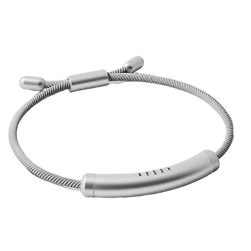 Bracelet Parfumé DrPhone Essenza Accessoire Extérieur Réglable Argent