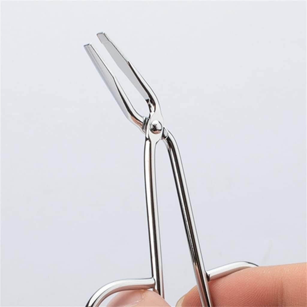 Eyebrow Plucker Stainless Steel Elbow Clip Scissors Tweezers Slanted Puller Extension Eye