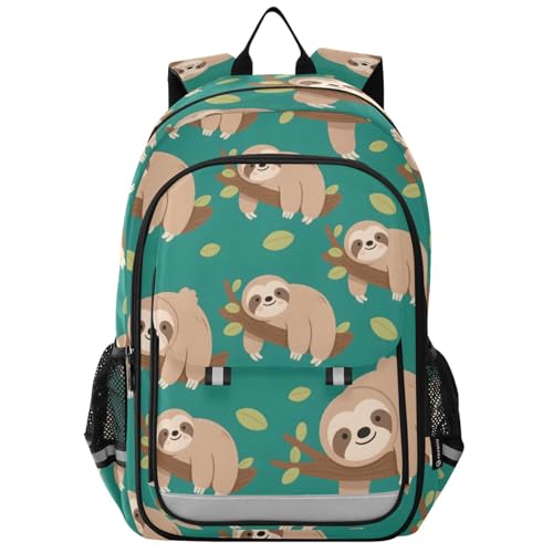 Sac à dos pour ordinateur portable enfants motif paresseux lycée