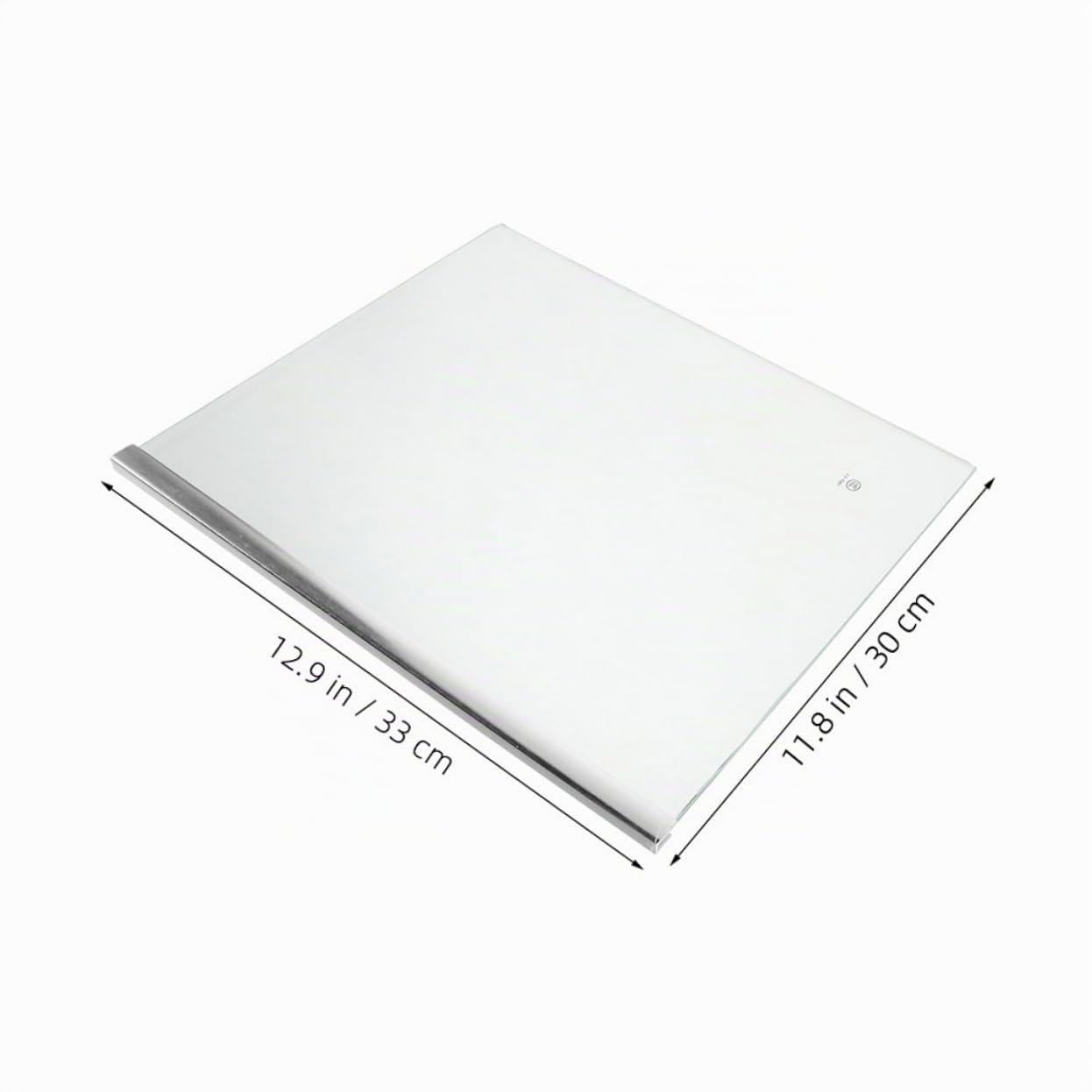 Ripiano in Vetro per Frigorifero 33x30 Cm, Sostituzione | Divisore per Frigo, Accessorio Trasparente per Organizzazione Cucina, Pulizia Facile e Portata Elevata