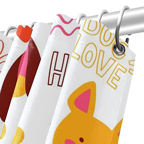 Rideau de douche animaux sans odeur chimique pour éviter l'eau sur le sol
