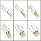 Kurtzy 30 Stk Wiederverwendbares Pinsel Set - 6 Größen - 1,3-10 cm Pinselkopf - Lackpinsel für Lacke, Farben, Klebstoffe, Gesso & Beizen - Acryl Pinsel für Malerbedarf