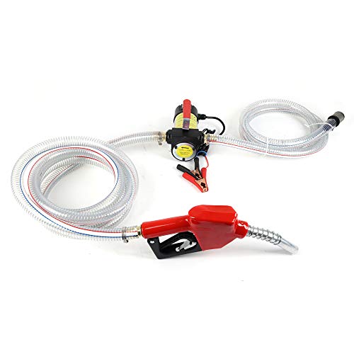 Pompa Travaso Gasolio Pompa Gasolio 12 V 175 W Pompa Gasolio Autoadescante Pompa Diesel (Tubo Di Scarico In Pvc) - 7