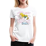 Spreadshirt® Astérix & Obélix Falbala Et Idéfix T-Shirt Premium Femme, S, Blanc