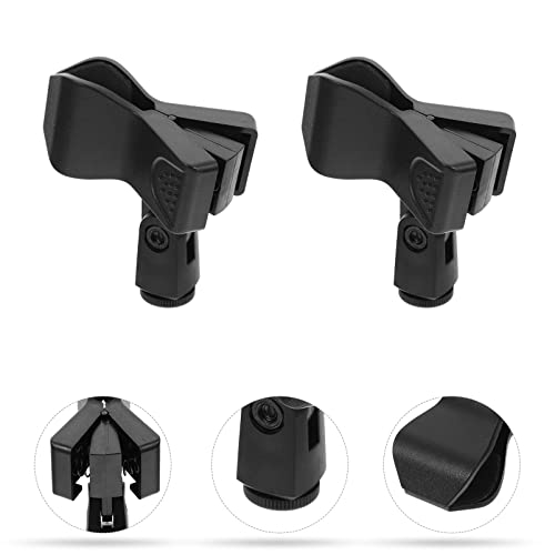 ARTIBETTER 4Pcs Clipes de Microfone para Stands Universal Wireless Mic Clip Titular Adaptador de Mic