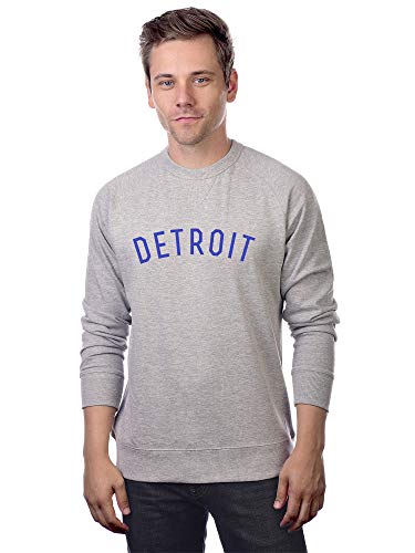 Daxton Detroit Sweatshirt Athletic Fit Pullover Crewneck French Terry Fabric
