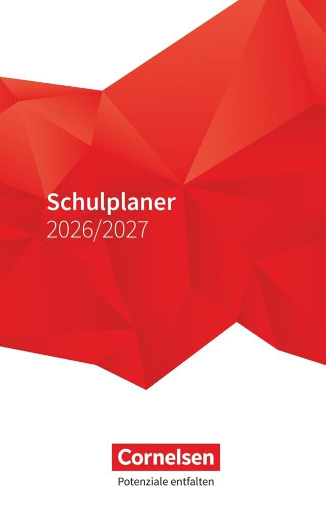 Schulplaner A6 - Schuljahr 2026-2027 - Volk und Wissen-Verlag - Cornelsen - Lehrerkalender - Rot