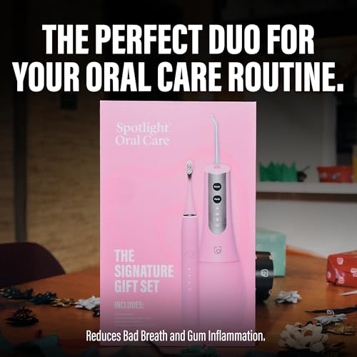 Spotlight Oral Care Signature Gift Set - Made by Dentists | Sonic Pro Electric Toothbrush & Water Flosser with UV-C Sterilisation | Luxury Oral-Care Duo for Deep Clean, Healthier Gums & White Smiles - Image 5