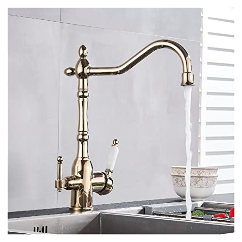 Robinet de cuisine anti impureté eau saine et bec rétractable double jet - 2