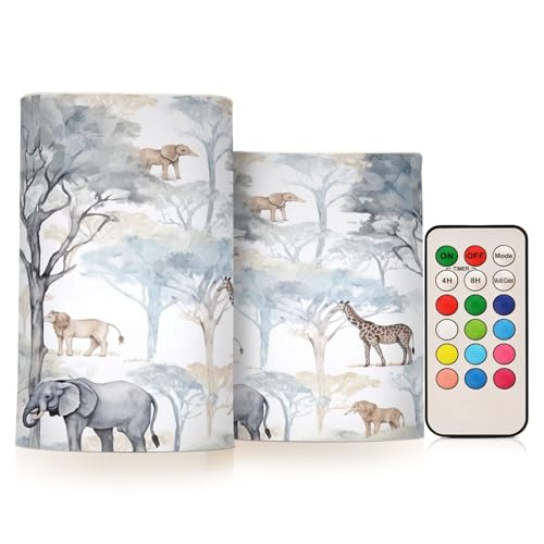Bougies LED à piles animaux pour décoration d'intérieur et salon moderne