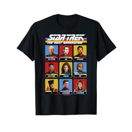Star Trek Next Generation 9 Cast Members Camiseta